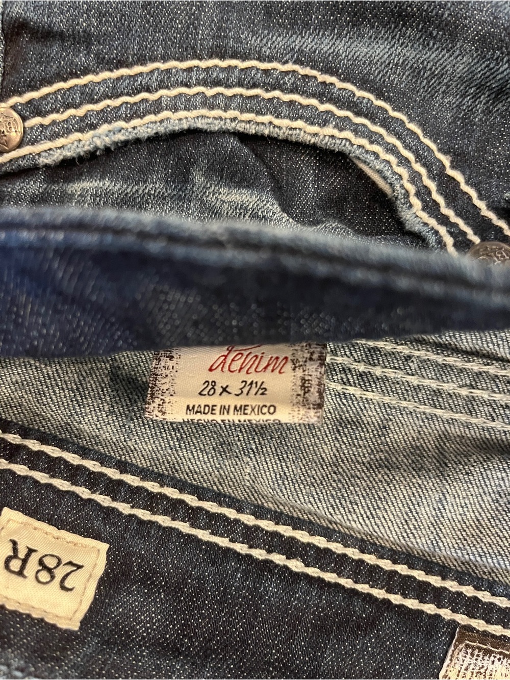 BKE Denim Jeans "Payton" Women Size 28R (28x31.5) Straight Western Buckle Rodeo - Picture 5 of 7